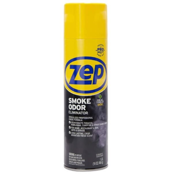 Zep Smoke Odor Eliminator Aerosol - 16 Ounce (Pack of 2) ZUSOE16 - Eliminate Cannabis (Marijuana) and Tobacco Odors - 1