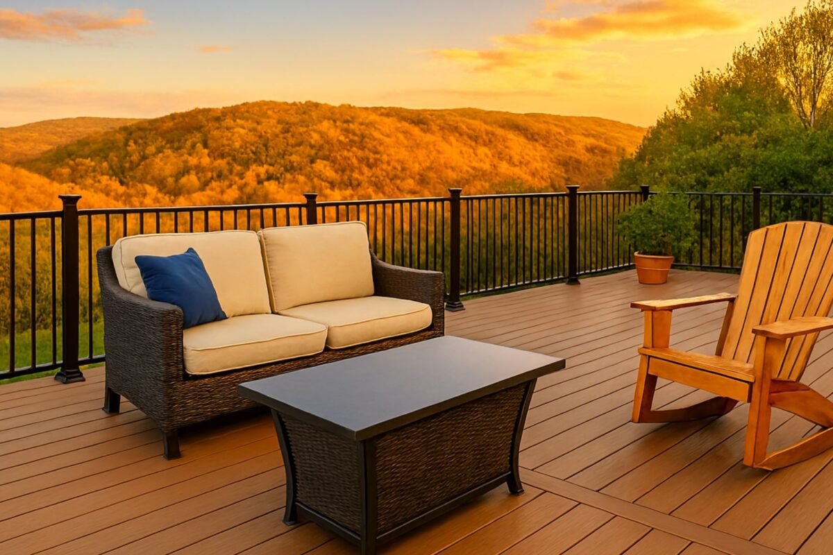 Lowes build a deck hacks showing DIY backyard transformation with wood, tools, and sunlight ambiance