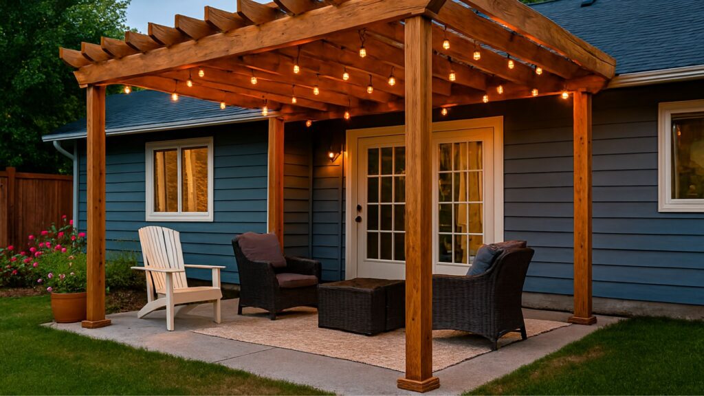 building a patio cover on existing concrete