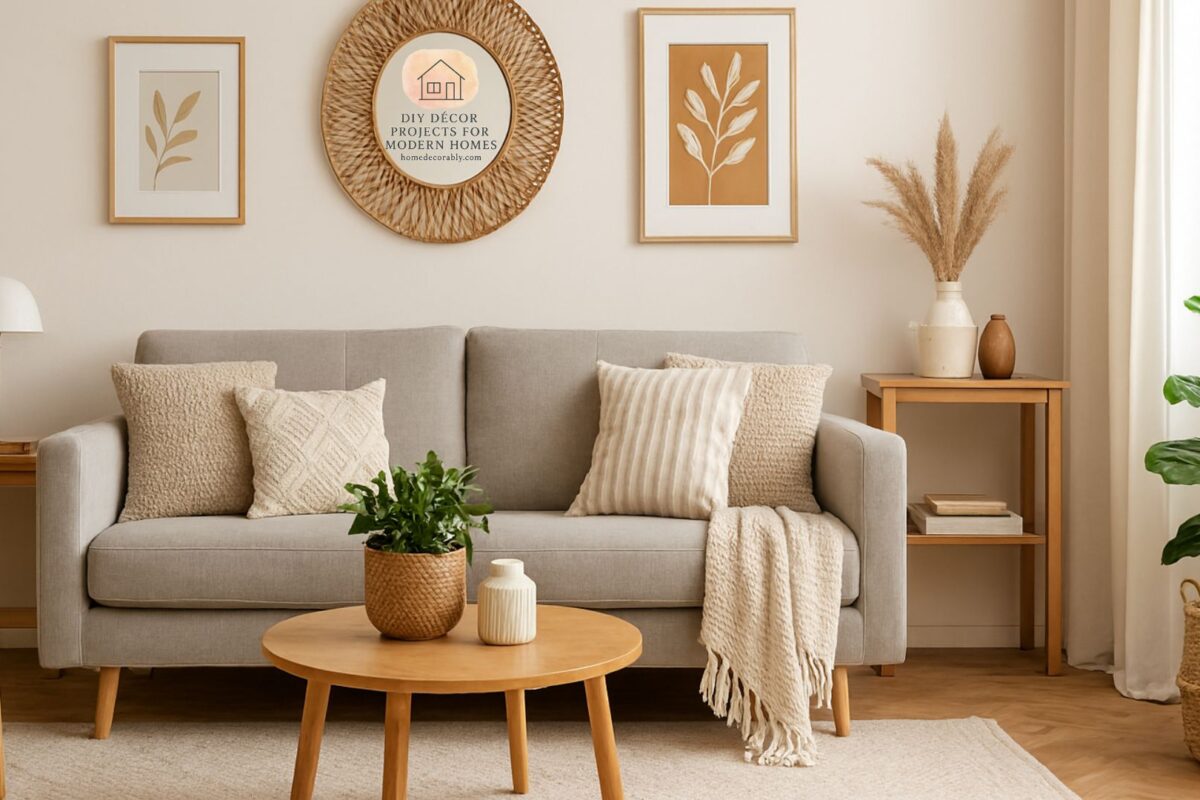 Modern living room styled with affordable pieces from cheap decor stores online, cozy and budget-friendly atmosphere.