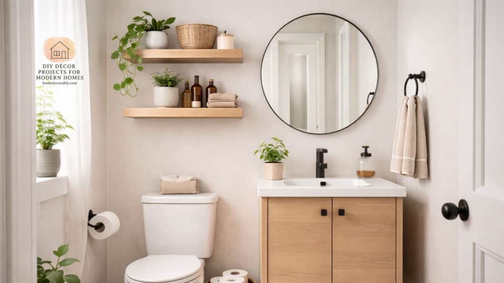 Creative home decor ideas for small bathrooms on a budget with stylish storage and affordable design solutions